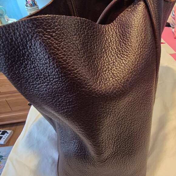 Portland Leather Large Verona Tote-Coldbrew - Picture 7 of 7